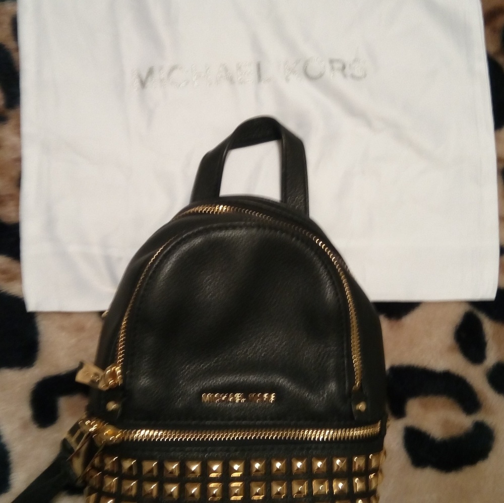 Mini Leather Backpack.